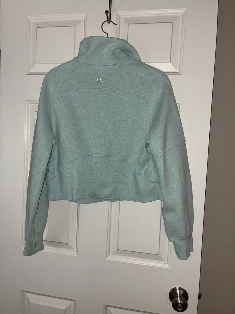 Lululemon Scuba Oversized sweatshirt Funnel Neck Delicate Mint Sz XS/S